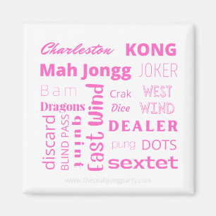 Rosa American Mah Jongg magnet