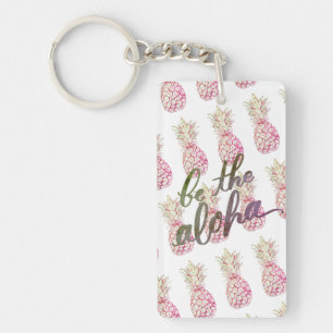 Rosa ananas är Aloha Keychainen
