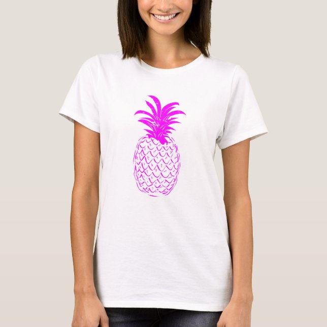 Rosa Ananas T Shirt (Framsida)