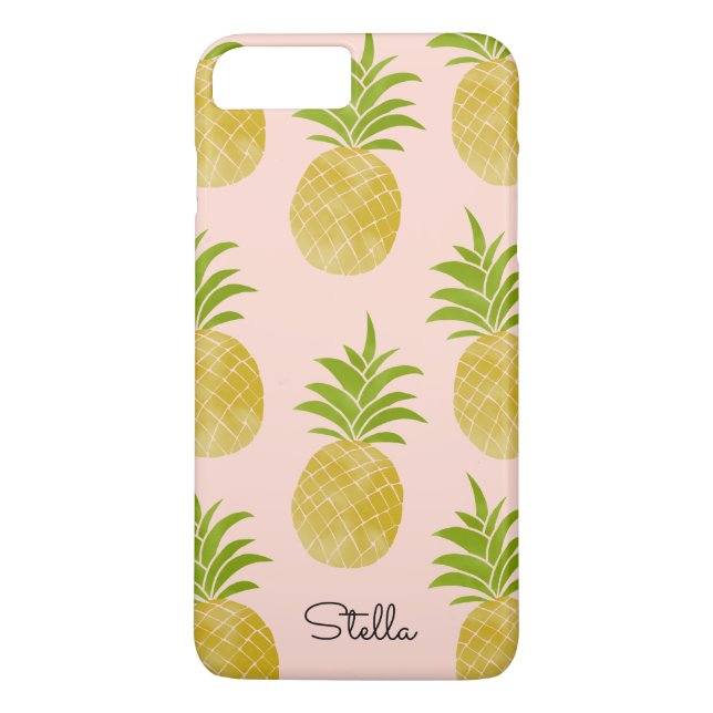 Rosa ananasfodral Case-Mate iPhone skal (Baksida)