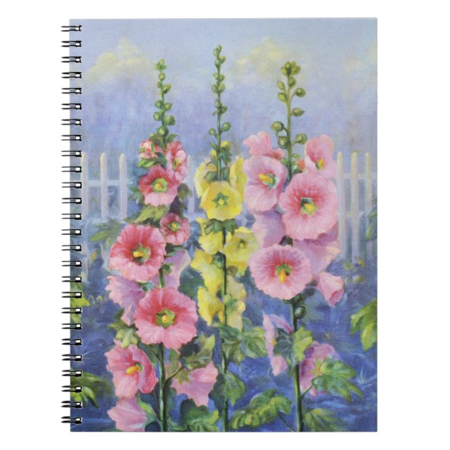 Rosa and Gult Hollyhock by Cargill, 1937 Anteckningsbok (Framsidan)