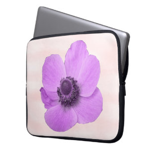 Rosa Anemone Bärbar dator Laptop Fodral