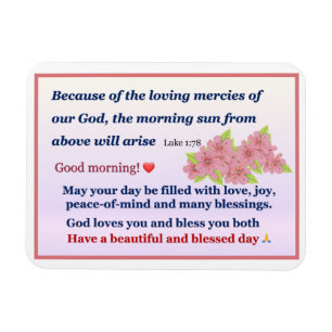 Rosa Anemone Morgonbläddring med Magnet Card