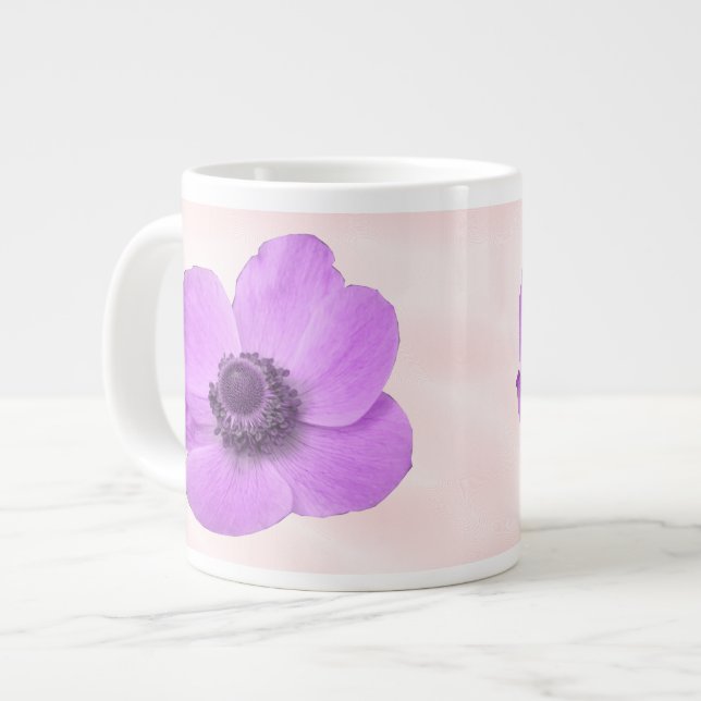 Rosa Anemone Mugg Jumbo Mugg (Framsida vänster)