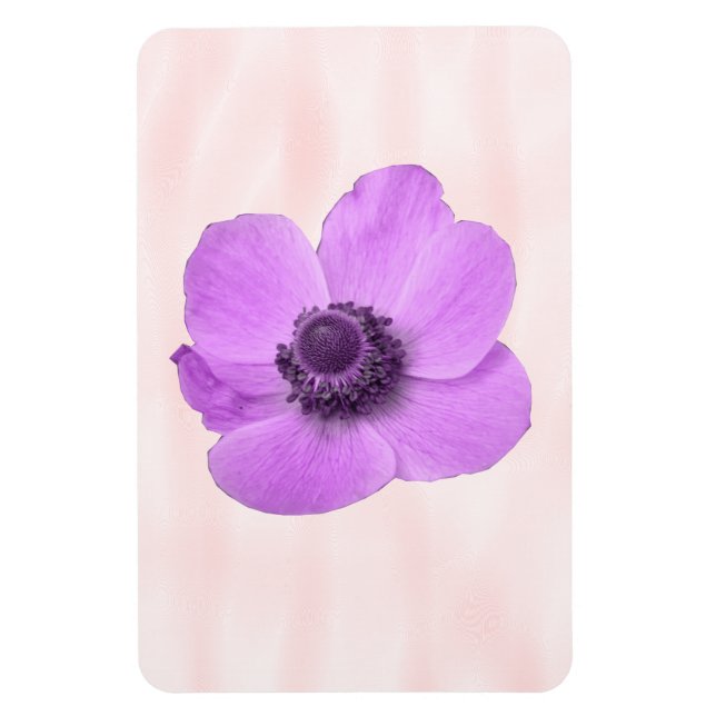 Rosa Anemone Premium Magnet (Vertikal)