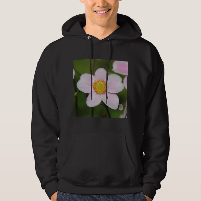 Rosa Anemone Tröja Med Luva (Framsida)