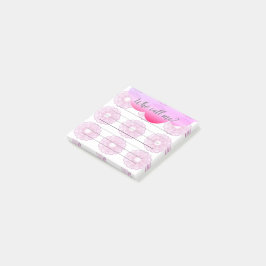 Rosa Anemoner Som Kallar Mig Post-It-Noteringar Post-it Block