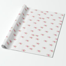 Rosa Anemones Wrapping Papper