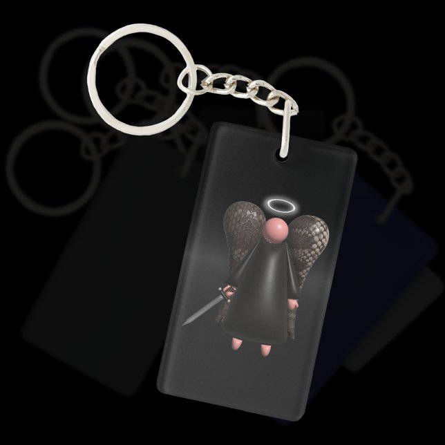 Rosa Angel, Avenging Angel (dubbla sided) (Pink Avenging Angel keyring)