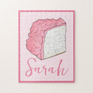Rosa Angel Food Cake Segce Baking Personlig Pussel