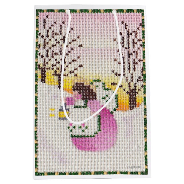 Rosa Angel-presentpåse (Framsidan)