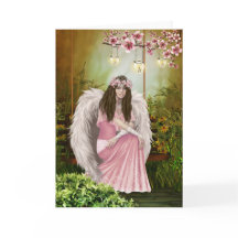 Rosa Angel Sympathy Card