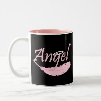 Rosa Angel Två-Tonad Mugg