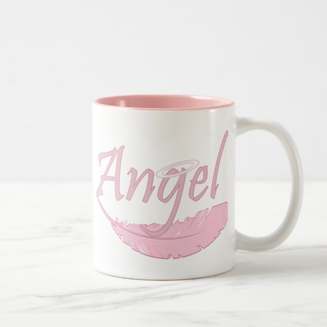 Rosa Angel Två-Tonad Mugg (Höger)