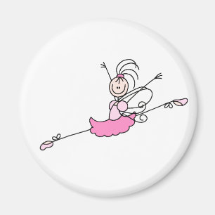 Rosa ängelBallerinamagnet Magnet