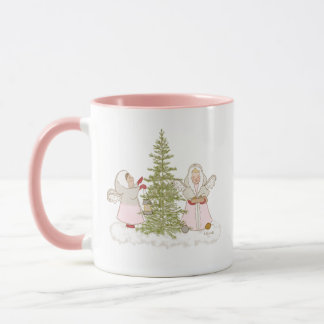 Rosa Änglar Mugg