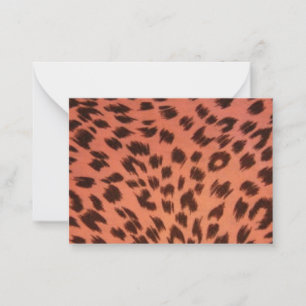 ROSA ANIMAL TRINT ANTECKNINGSKORT