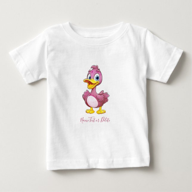 Rosa anka baby t-shirt (Framsida)