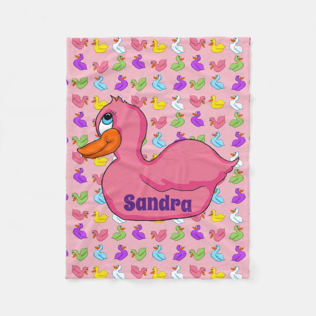 Rosa Anka Fleece Blanket (Framsidan)