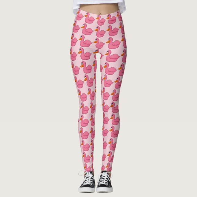 Rosa Anka Kvinnors rättigheter Leggings (Framsida)