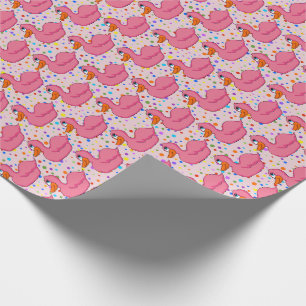 Rosa Anka Wrapping Papper Presentpapper