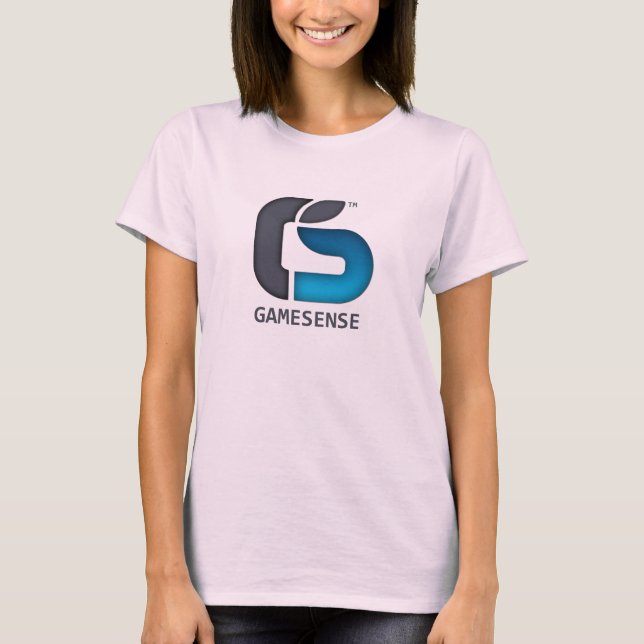 Rosa anpassningsbar #1 GameSense för kvinnlig Tee Shirt (Framsida)
