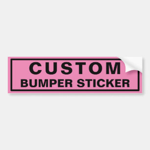 Rosa Anpassningsbar Bumper Sticker Bildekal
