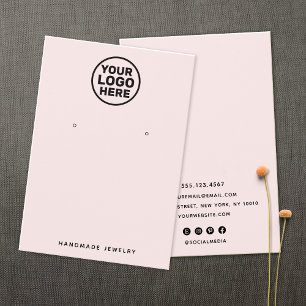 Rosa Anpassningsbar Logotyp Visning Innehavare av Visitkort