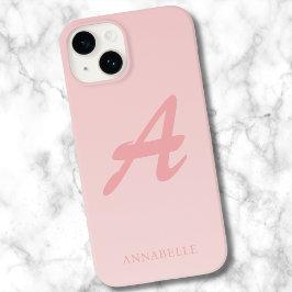  Rosa Anpassningsbar Monogram Namn