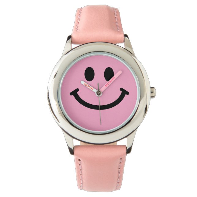 Rosa ansikte armbandsur (Framsida)