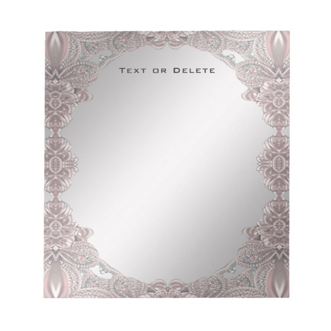 Rosa Anteckningsblock för prydnadsdjur (Framsida)