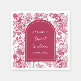 Rosa Antique Chinoiserie Sweet sixteen Pappersservett