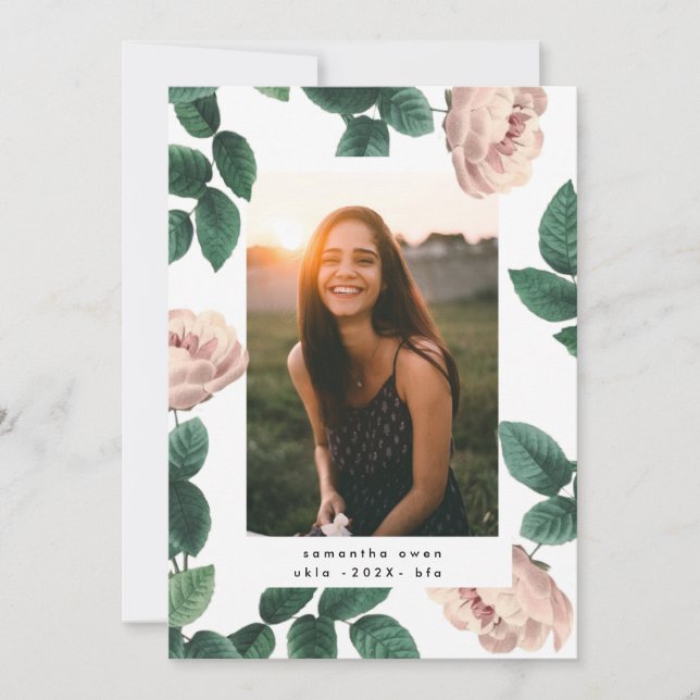 Rosa Antique Ro Photo Universiteten Grad Meddelande (Framsida)