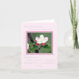 Rosa Apple Blommar Classy Notecard Kort