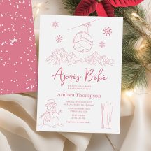 Rosa Apres Bebe Apres Ski Vinter Tjej Bebis Shower