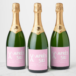 Rosa Apres Ski Sängkammarefest Champange