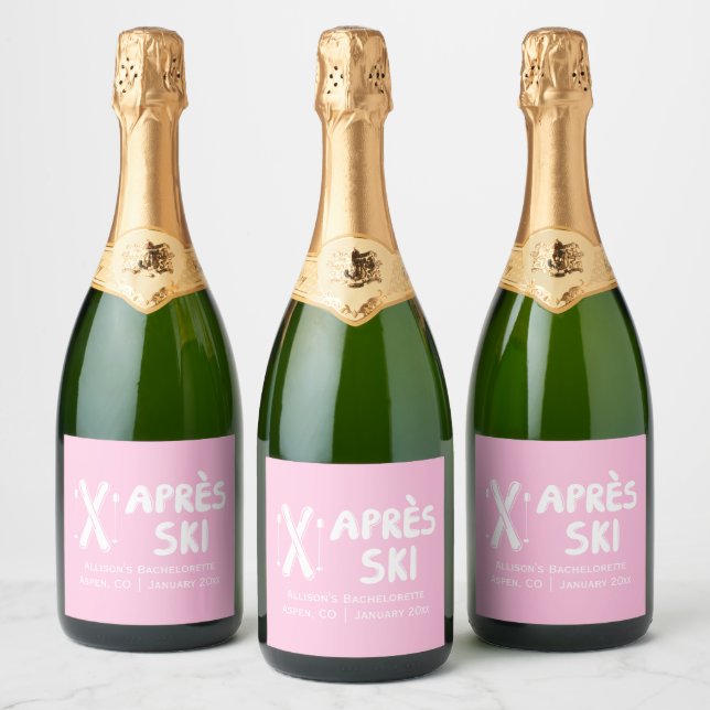 Rosa Apres Ski Sängkammarefest Champange (Flaskor)