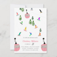 Rosa Aprés Snowboard Snowboarding Birthday
