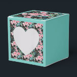 Rosa Aqua Ros Blommig Tekak Feajur Box Presentaskar<br><div class="desc">Shabby Chic Rosa Aqua Ros Blommig Tekak Feajur Boxar. Designad utifrån en av mina akvarellmålningar.</div>