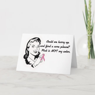 Rosa är inte min Färg! Kort
