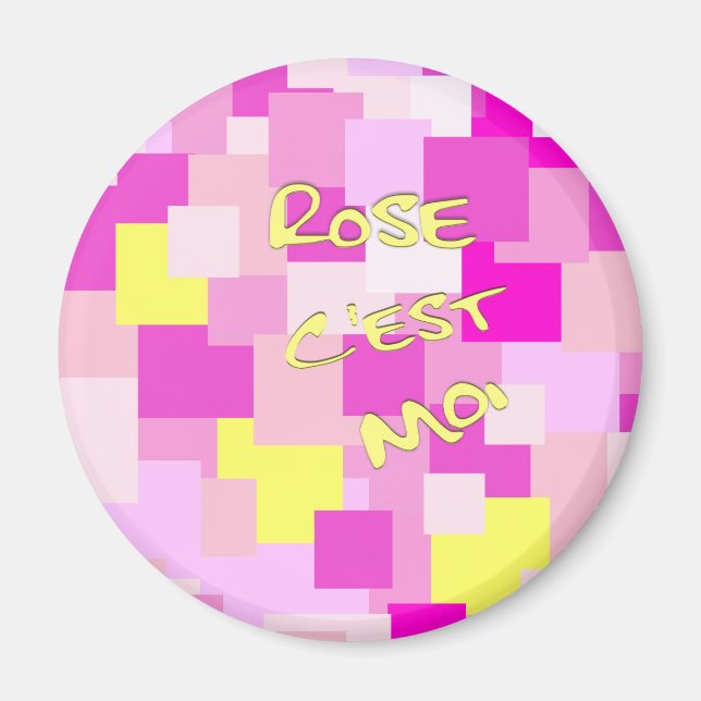 Rosa är jag magnet (Framsidan)