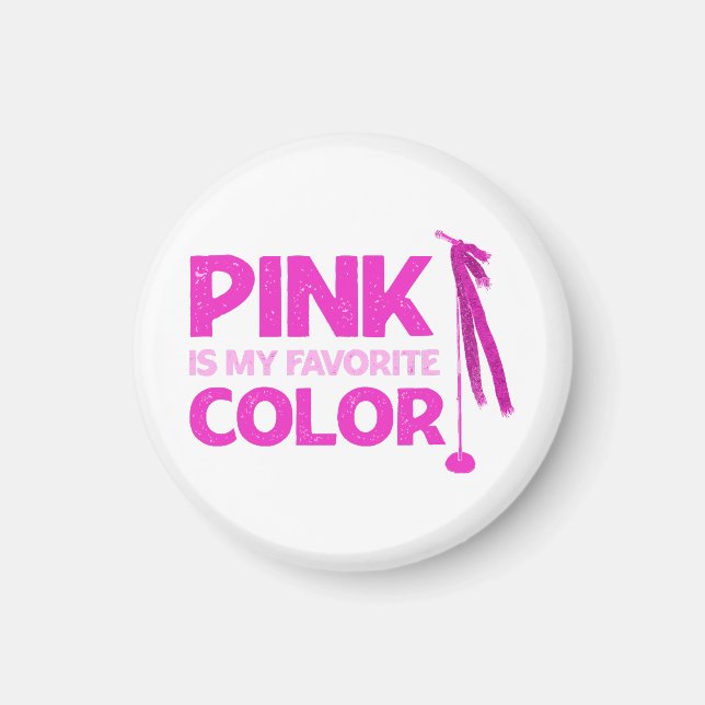 Rosa är mitt favoriter Färg Magnet (Framsidan)