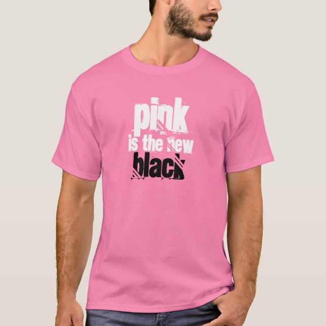 Rosa är New Black T Shirt (Framsida)