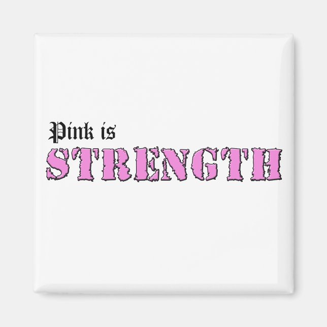 Rosa är styrka magnet (Framsidan)