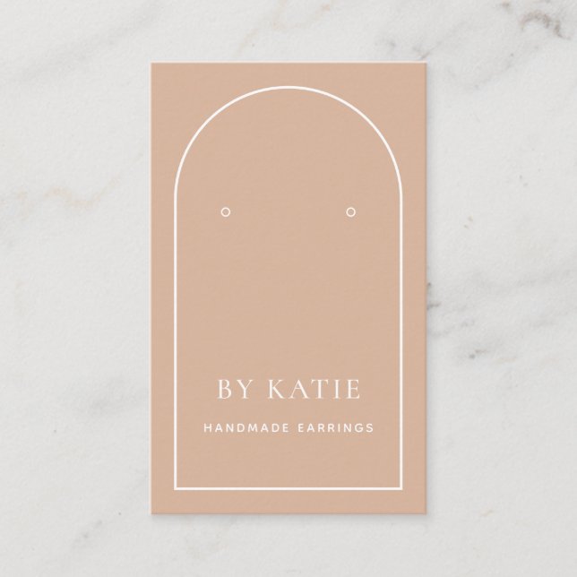  Rosa Arch Business Earring Visning Card Visitkort (Framsida)