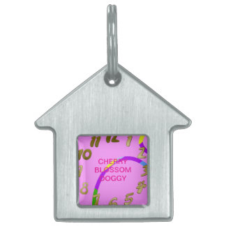 Rosa Arch Framed Pet-tagg ID-bricka Husdjur