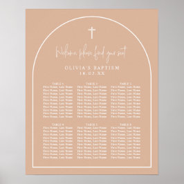 Rosa Arch-minsta sittdiagram för baptism Poster