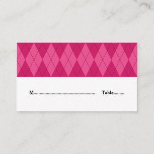 Rosa Argyle Bröllop Place Card Placeringskort