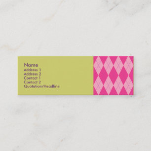 Rosa Argyle Mini Visitkort