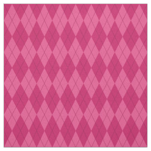 Rosa Argyle mönstertyg Tyg